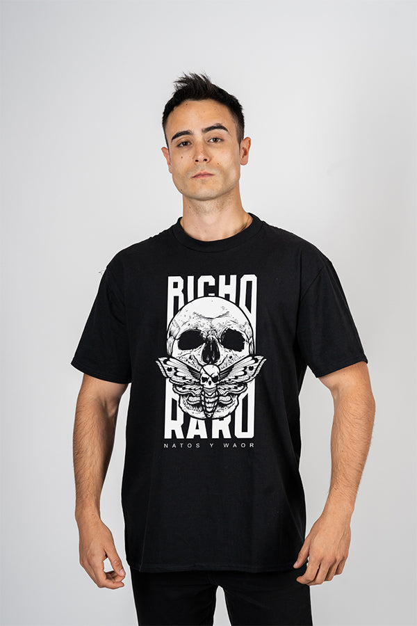 CAMISETA BICHO RARO BLANCO/NEGRA