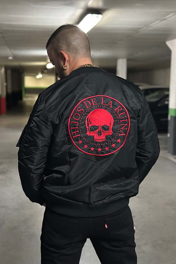 BOMBER HDLR ROJO/NEGRA