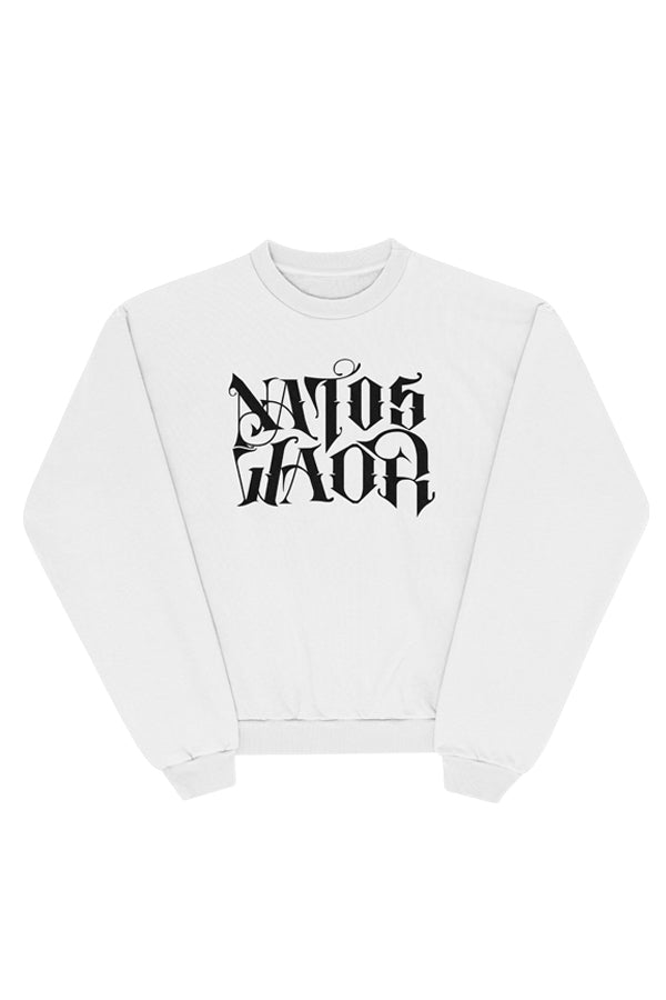 SUDADERA NATOS Y WAOR NEGRA/BLANCA SIN CAP.